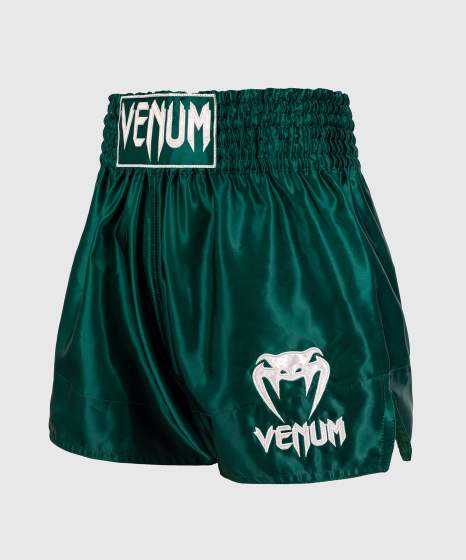 Calções de kickboxing Venum Classic – Verde floresta