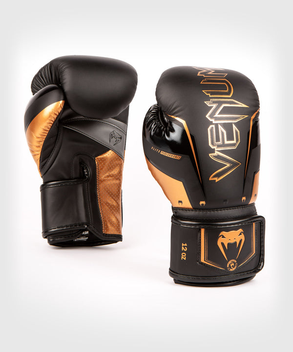 Gants de boxe Venum Elite Evo – Noir/Bronze