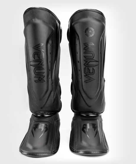 Protège-tibias Venum Elite Evo – Noir/Noir