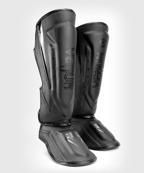 Protège-tibias Venum Elite Evo – Noir/Noir