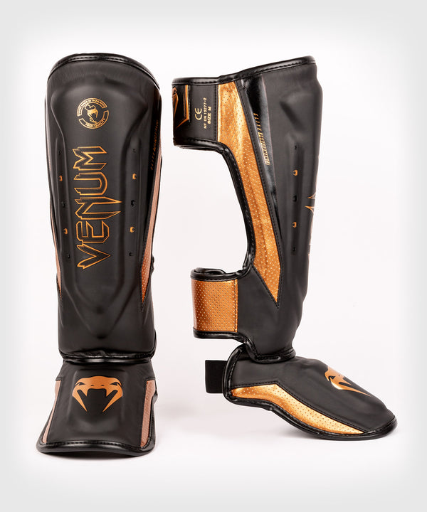 Venum Shin guards Kickboxing Elite Evo – Black/Bronze