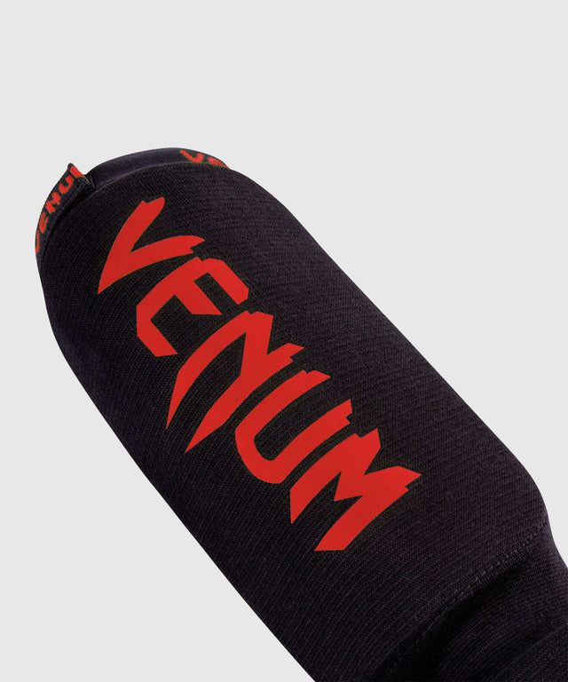 Venum Scheenbeschermers Kickboks Kontact - Zwart/Rood