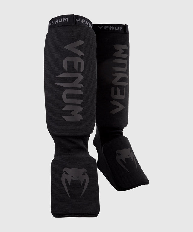 Venum Scheenbeschermers Kickboks Kontact - Zwart/Zwart