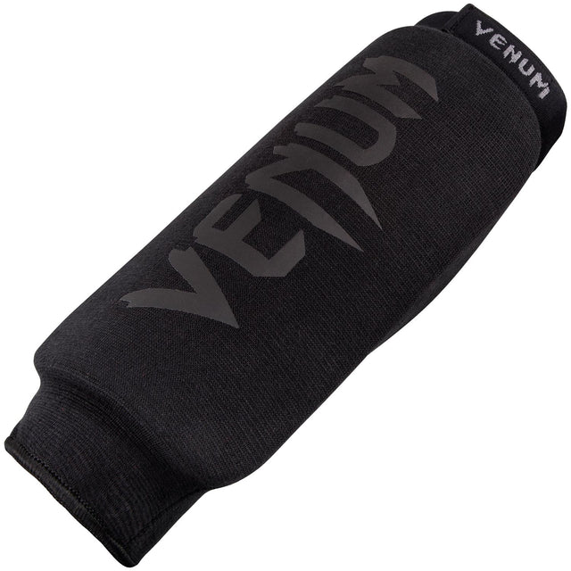 Venum Kickboks Scheenbeschermers Kontact zonder voet - Zwart/Zwart