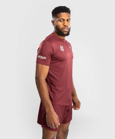 Venum x Ares Dry-Tech T-Shirt - Bordeauxrött