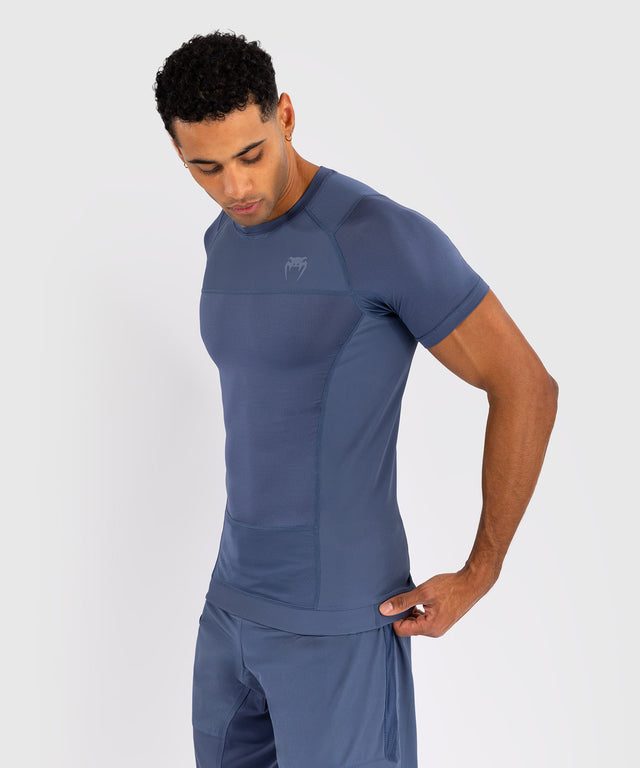 Venum Rashguard Kurzarm G-Fit Air – Foggy Blue