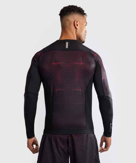 Rashguard Venum G-Fit Air Manga Larga – Negro/Rojo