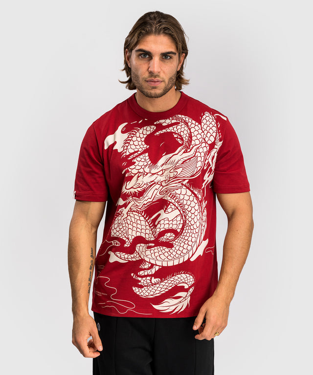Venum T-shirt Dragon's Flight - Rood/Crème Wit