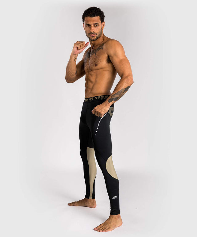 Spodnie spats Venum Adrenaline – Czarne/Piaskowe