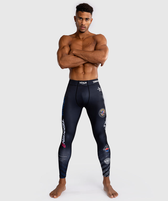 Venum x TEKKEN 8 Spats - Paul Phoenix - Zwart/Blauw