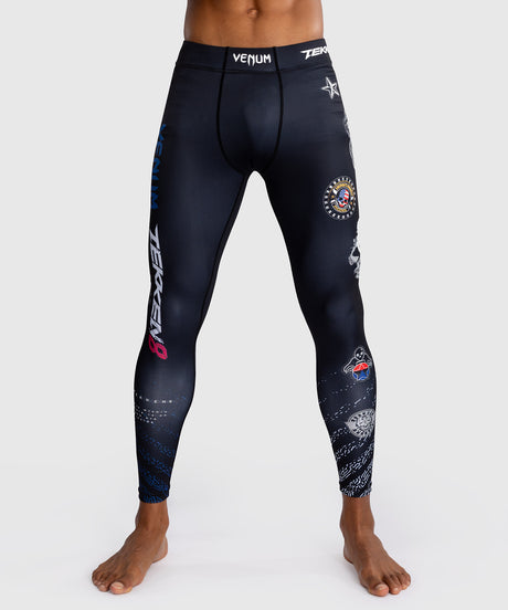 Venum x TEKKEN 8 Spats - Paul Phoenix - Zwart/Blauw