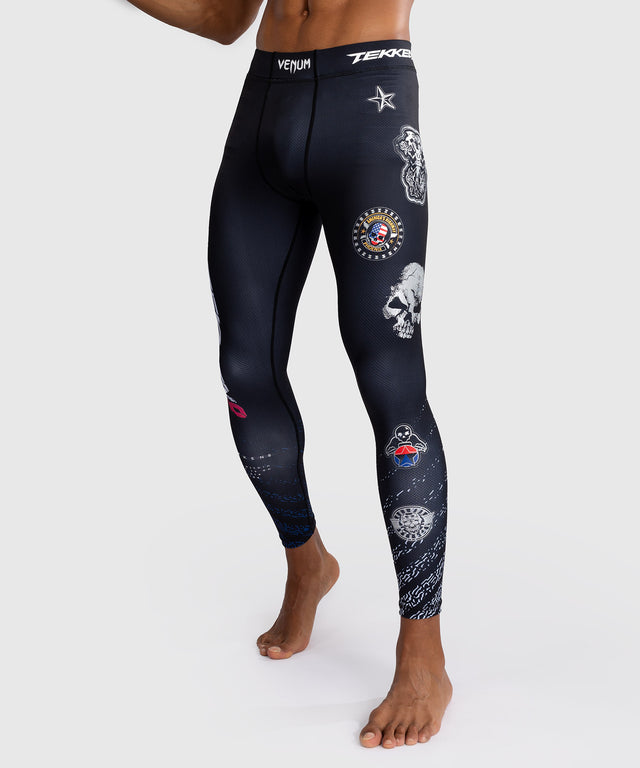 Venum x TEKKEN 8 Spats - Paul Phoenix - Zwart/Blauw