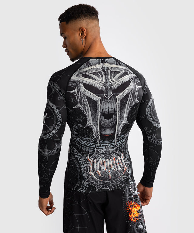 Rashguard Venum Gladiator 5.0 Mâneci Lungi – Negru/Argintiu