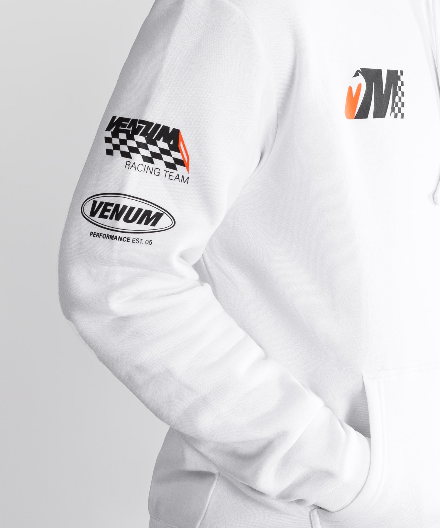 Sweat à capuche Venum Motorsport – Blanc