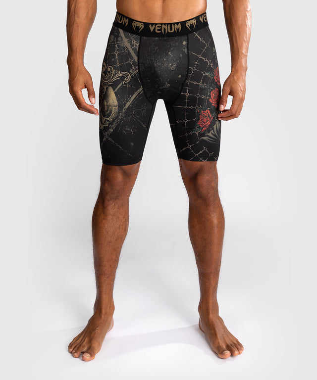 Shorts de compression Venum Santa Muerte 5.0 – Noir/Or