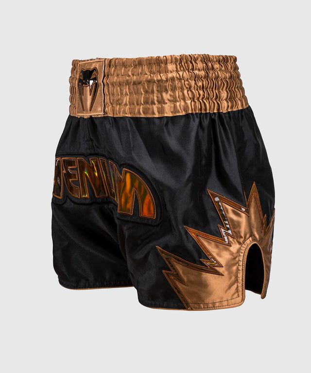 Spodenki do kickboxingu Venum Inferno – Czarne/Brązowe