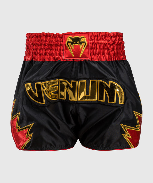 Pantalones de kickboxing Venum Inferno – Negro/Rojo/Oro