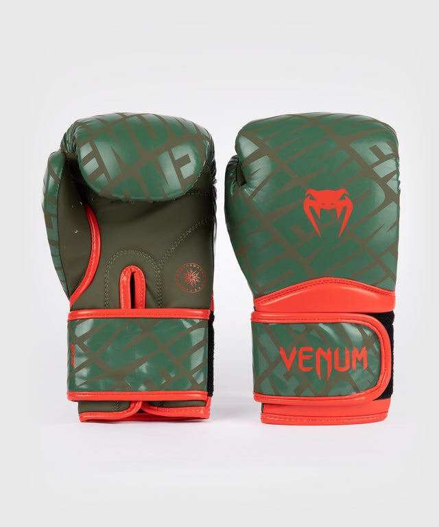 Dětské boxerské rukavice Venum Contender 1.5 XT – Armádní zelená/Oranžová
