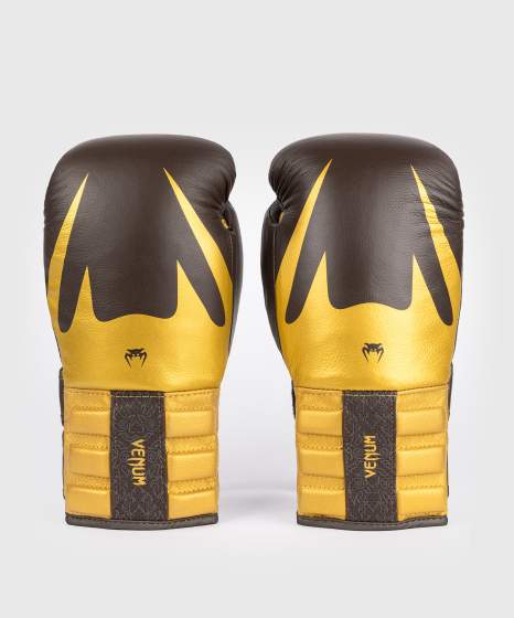 Guantoni da boxe Venum Reverso – Marrone scuro/Oro