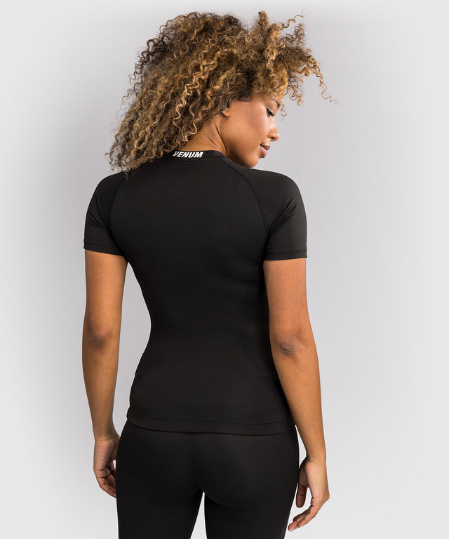 Venum Halo Rashguard - Korte Mouwen - Sort