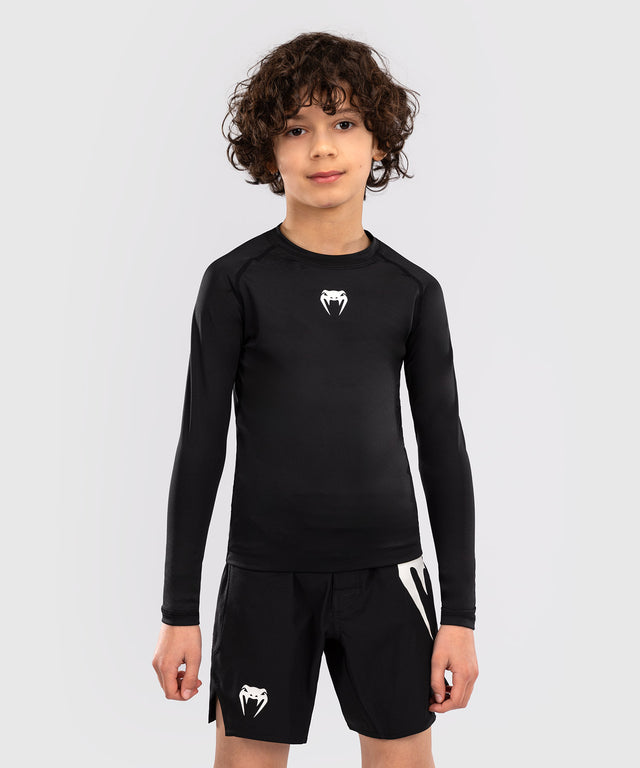 Venum Rashguard Contender Långärmad Barn – Svart