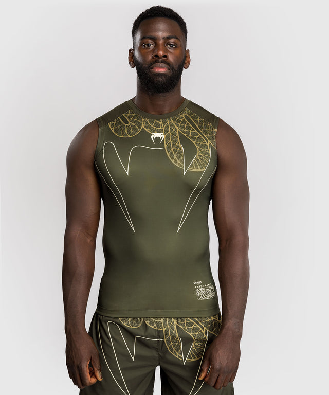 Venum Rashguard Sleeveless Serpenti – Khaki Grön