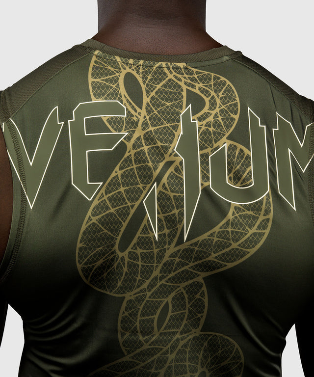 Venum Rashguard Sleeveless Serpenti – Khaki Grön