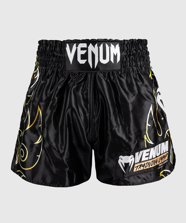 Shorts de Muay Thai Venum VTC Flames – Noir/Or