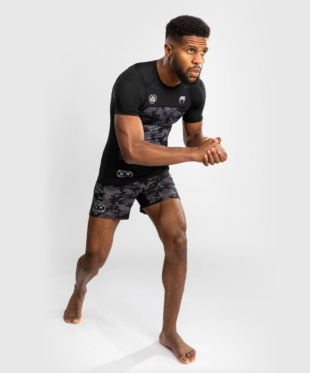 Rashguard Venum x Polaris – Krátké rukávy – Černá/Šedá