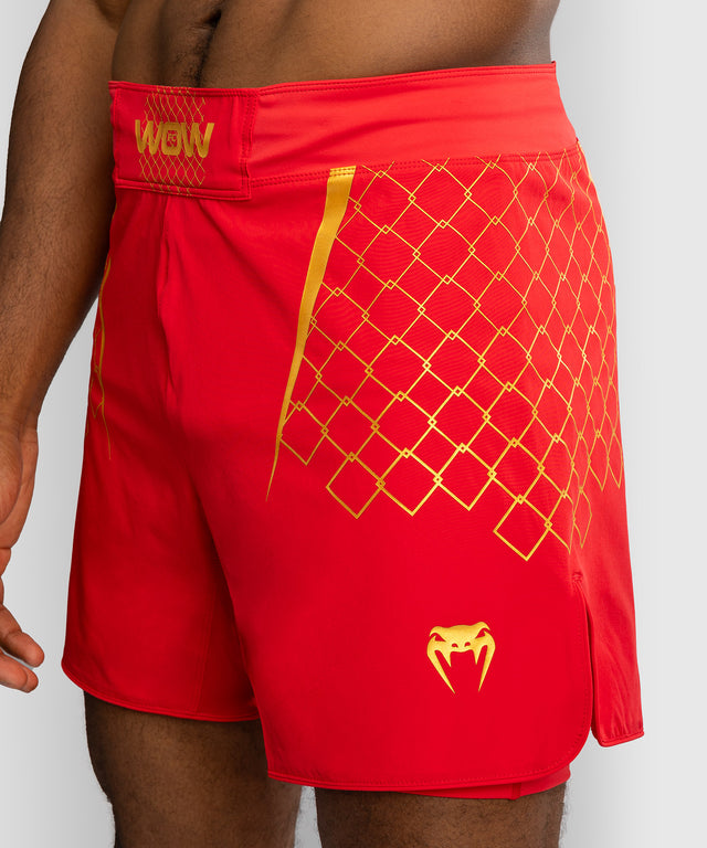Spodenki MMA Venum x WOW FC – Ognisty Czerwony