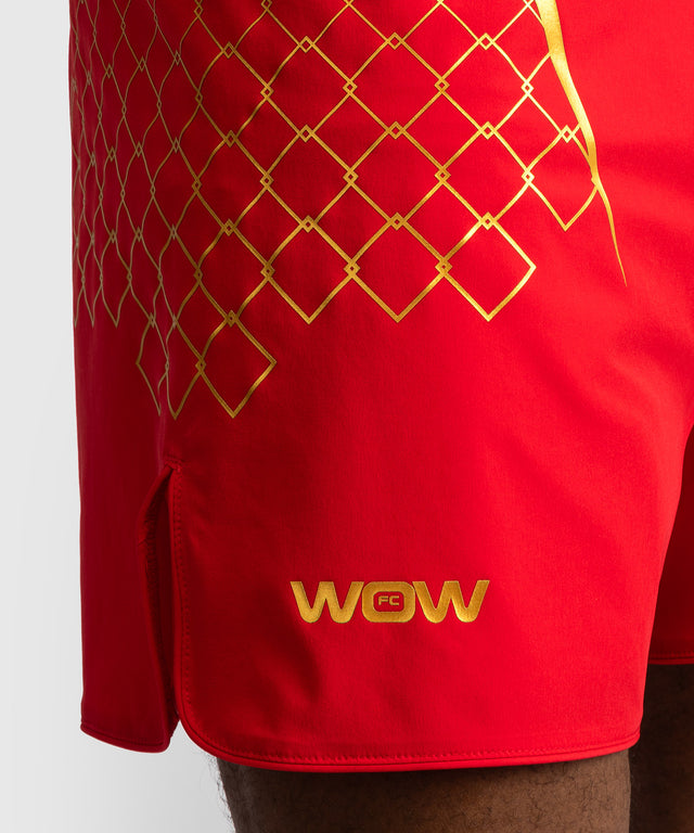 Spodenki MMA Venum x WOW FC – Ognisty Czerwony
