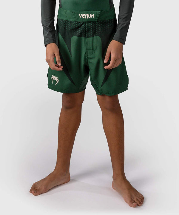 MMA trenky Venum Attack Dětské – Zelené/Bílá