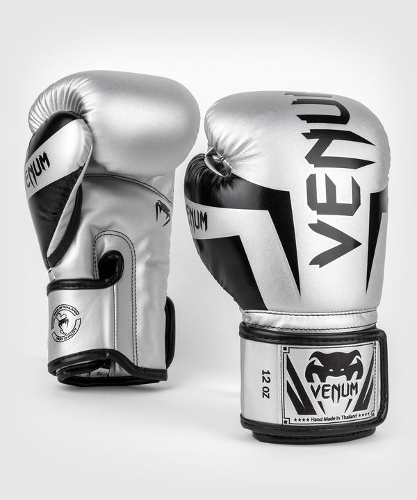 Mănuși de box Venum Elite – Argintiu/Negru