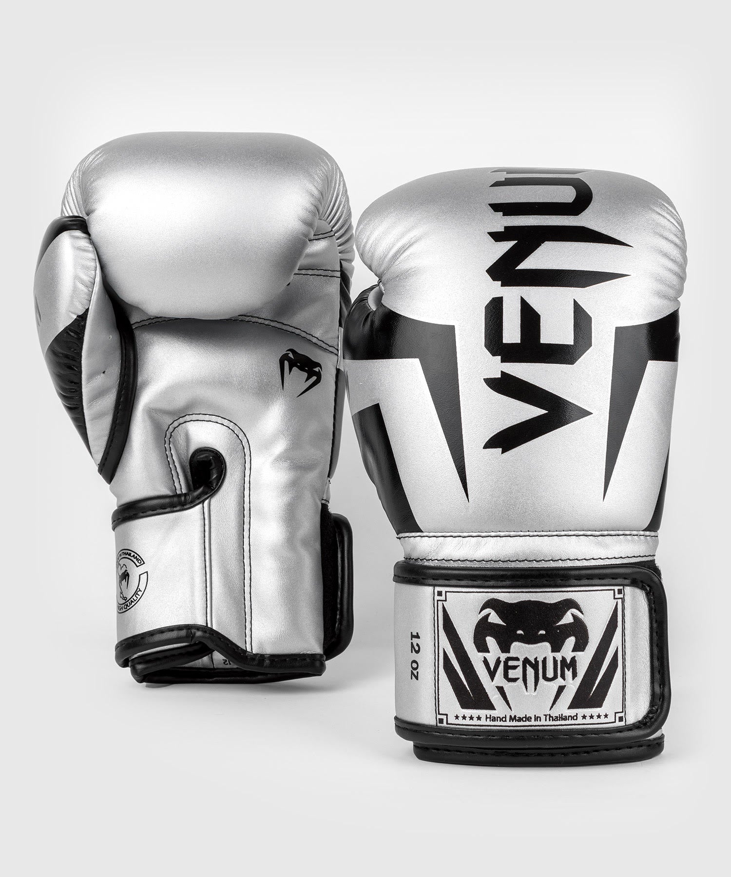 Venum Bokshandschoenen Elite - Zilver/Zwart