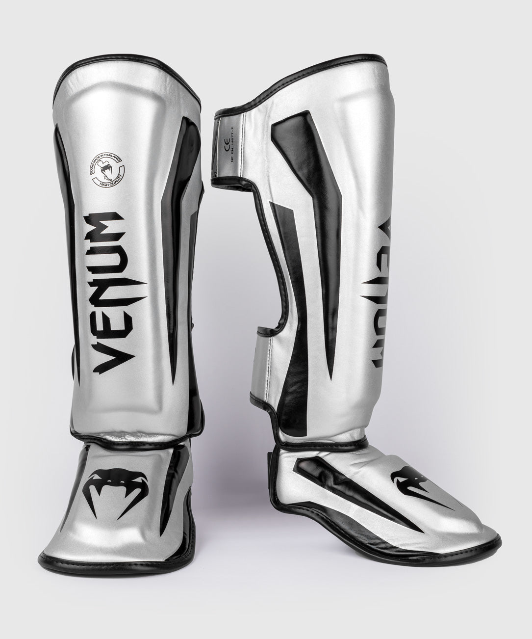 Venum Scheenbeschermers Kickboks Elite - Zilver/Zwart