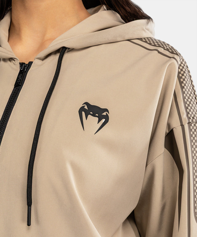 Felpa con zip UFC Venum Unity da donna – Sabbia