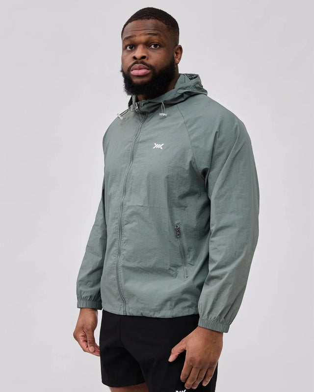 Caged Hooded Ultralight Windbreaker - Mint