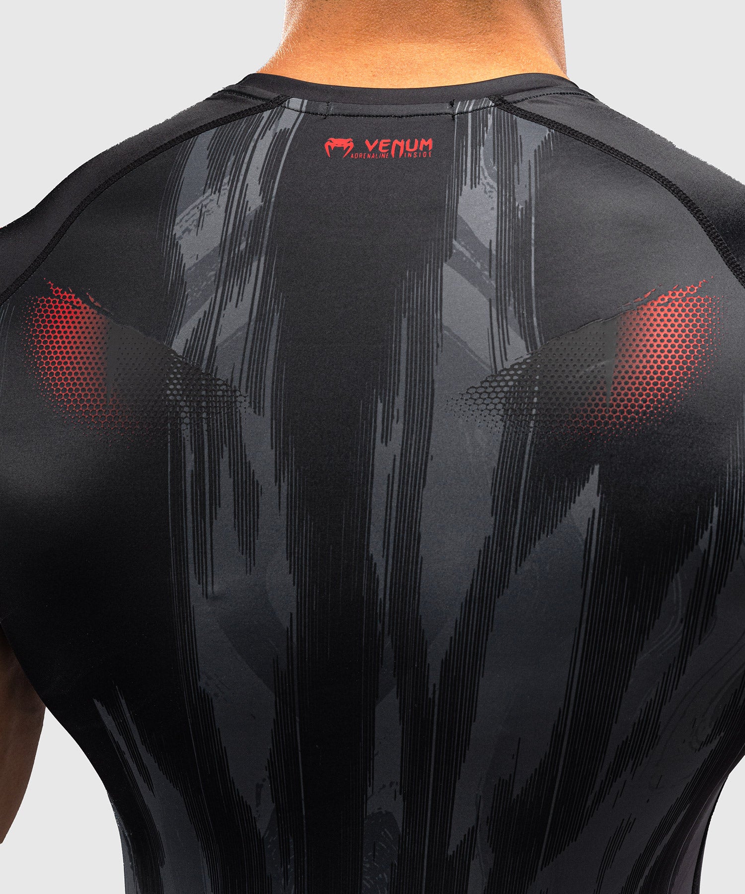 Rashguard Venum Demon Mangas Curtas – Preto/Cinzento