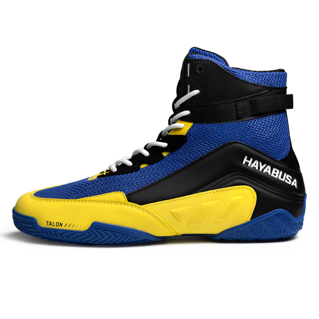 Hayabusa Talon Boxschuhe – Blau/Gelb