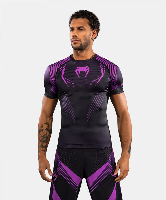 Rashguard Venum No-Gi 6.0 Maniche Corte – Nero/Viola