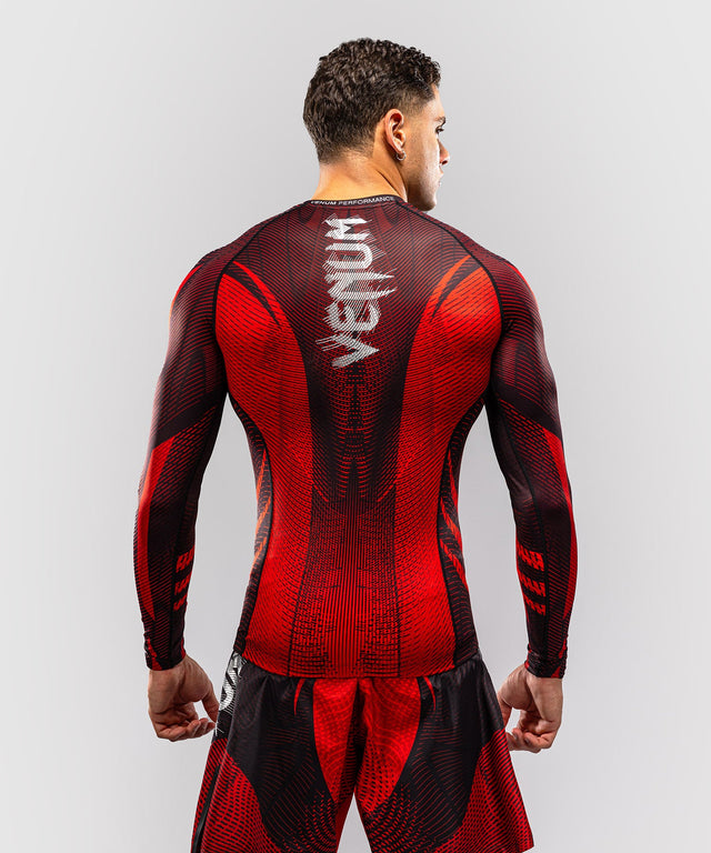 Venum Rashguard Galactic 3.0 Långärmad – Röd/Silver