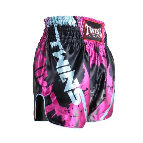 Pantalones de Muay Thai Twins TTBL Candy – Rosa/Negro