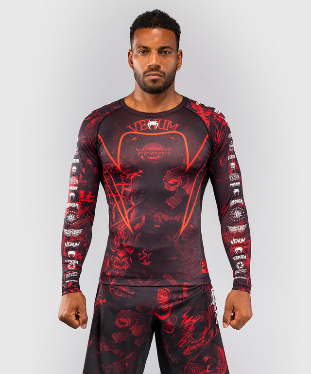 Rashguard Venum 20th Anniversary Manches longues – Noir/Rouge