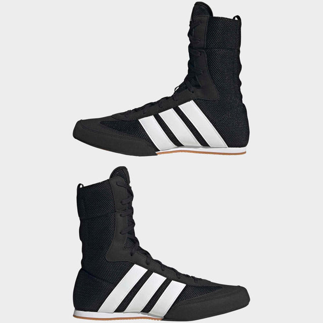 Buty bokserskie Adidas Box Hog Classic – Czarne/Białe