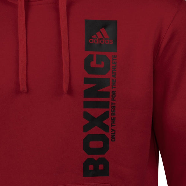 Adidas Hoodie Community Vertical Boxing - Röd/Svart