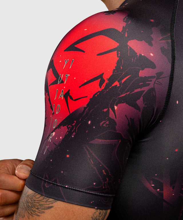 Rashguard Venum x Jujutsu Kaisen Itadori – Czarny/Czerwony