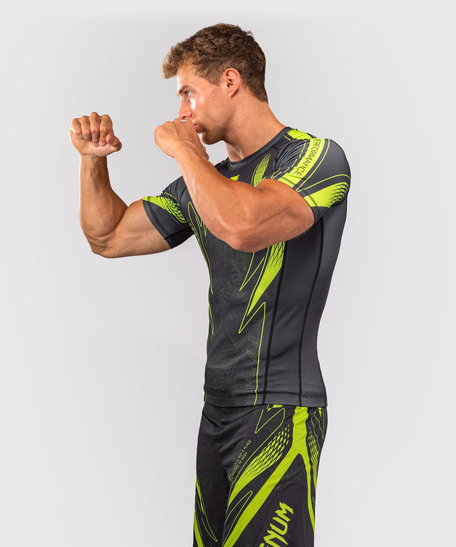 Rashguard Venum Amazonia Reborn Krátký Rukáv – Černá/Zelená