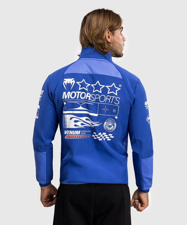 Kurtka Venum Motorsport Softshell – Królewski Niebieski