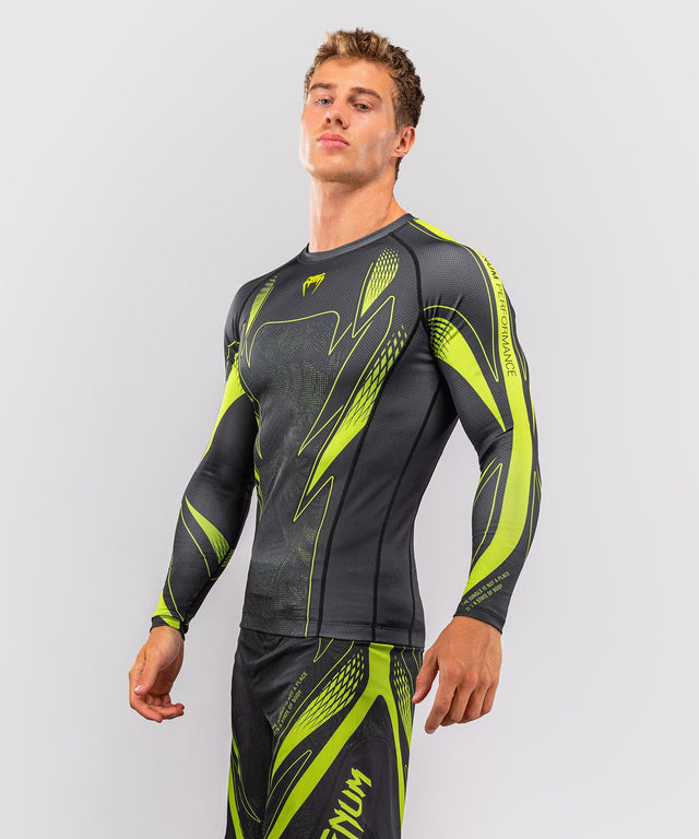 Venum Rashguard Amazonia Reborn Lange Mouwen - Zwart/Groen