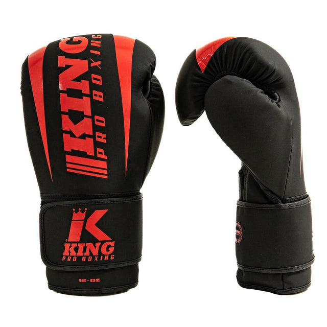 Guantes de boxeo King Pro Boxing Revo – Negro/Rojo